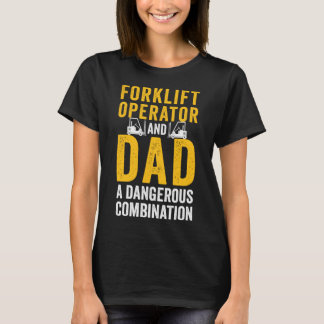 Kombination aus Vater-Lastkraftwagenfahrer T-Shirt