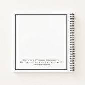 Kombinationsblatt und Schriftblatt Notizblock (Rückseite)