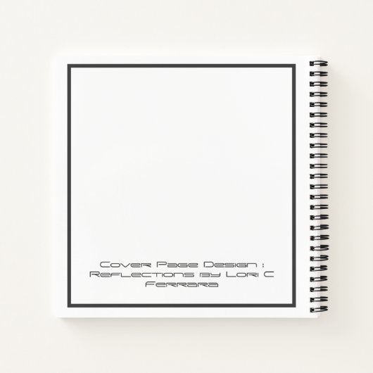 Kombinationsblatt und Schriftblatt Notizblock (Rückseite)