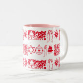 Kombinationskunst Zweifarbige Tasse (VorderseiteRechts)