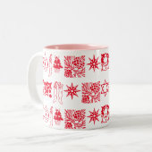 Kombinationskunst Zweifarbige Tasse (Vorderseite Links)