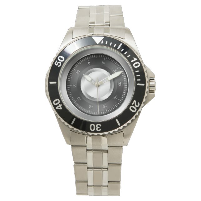 Kombinationsschloss Armbanduhr (Vorderseite)