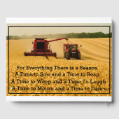 Kombinieren in Weizenfeldern Gästebuch (Rückseite)