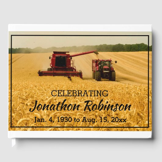 Kombinieren in Weizenfeldern Gästebuch (Vorderseite)