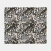 Kombiniert, ethnisch, afrikanisch . fleecedecke (Vorderseite (Horizontal))
