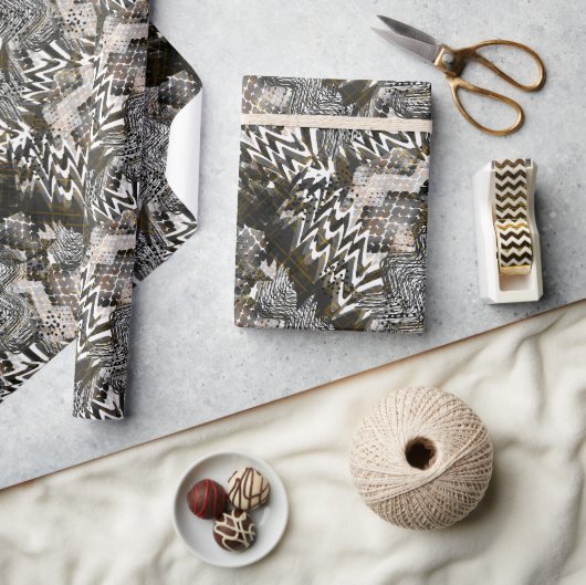 Kombiniert, ethnisch, afrikanisch . geschenkpapier (Kunsthandwerk)