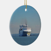 Kombinierte Fähre und Containerschiff Keramikornament (Rechts)