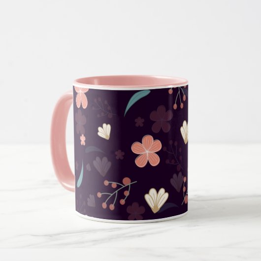 Kombinierte florale Tasse (Vorderseite Links)