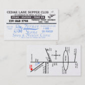 kombinierte Geschäfts-Karten Visitenkarte (Vorne/Hinten)