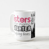 kombinierte kundenspezifische Schwester-Tasse des Kaffeetasse (Vorderseite Links)