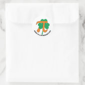 kombinierter PI DAY ST PATRICK'S DAY Runder Aufkleber (Tasche)