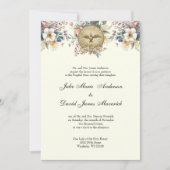 Kombo für katholische Blumenhochzeit Einladung (Vorderseite)
