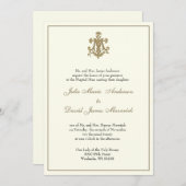 Kombo für katholische Hochzeitsempfehlung Einladung (Vorne/Hinten)