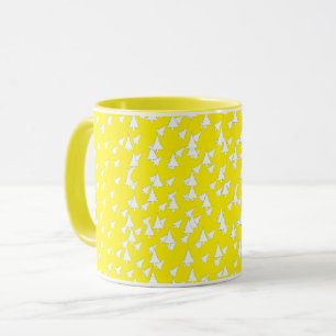 Kombo für sonnengelbe weiße Bäume Tasse
