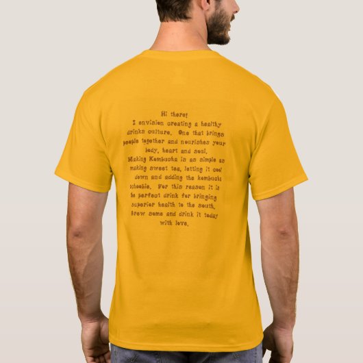 Kombucha Hemd T-Shirt (Rückseite)