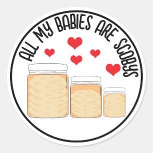 KombuchaScoby-CustomStickers Runder Aufkleber