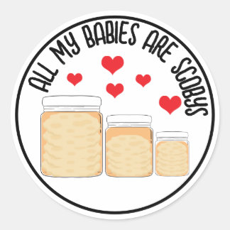 KombuchaScoby-CustomStickers Runder Aufkleber