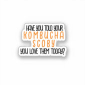 KombuchaScobyLove-Vinyl Sticker (Vorderseite)