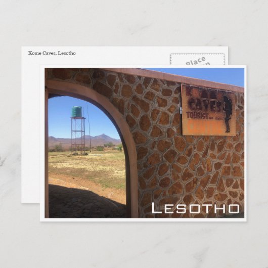 Kome Höhlen Lesotho Postkarte (Vorne/Hinten)