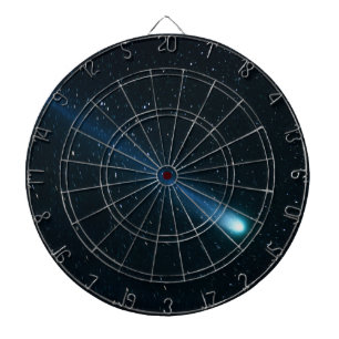 Komet im nächtlichen Himmel Dartscheibe