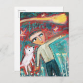 Komet Postkarte (Vorne/Hinten)