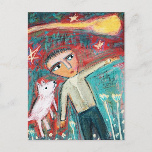 Komet Postkarte (Vorderseite)