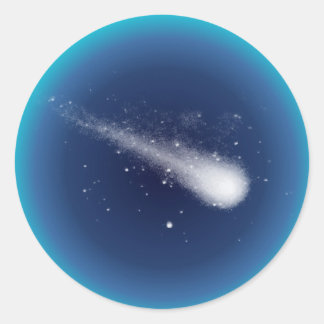 Komet Runder Aufkleber