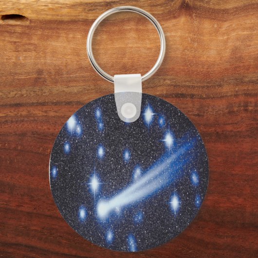 Komet und Sterne Schlüsselanhänger (Vorderseite)