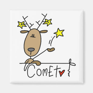 Kometen-Ren-Weihnachtst-shirts und -geschenke Magnet