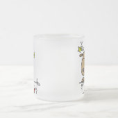 Kometen-Ren-Weihnachtst-shirts und -geschenke Mattglastasse (Mittel)