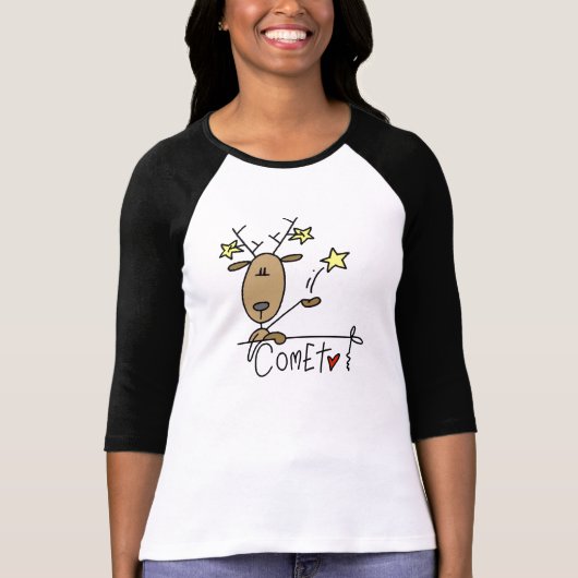 Kometen-Ren-Weihnachtst-shirts und -geschenke T-Shirt (Vorderseite)