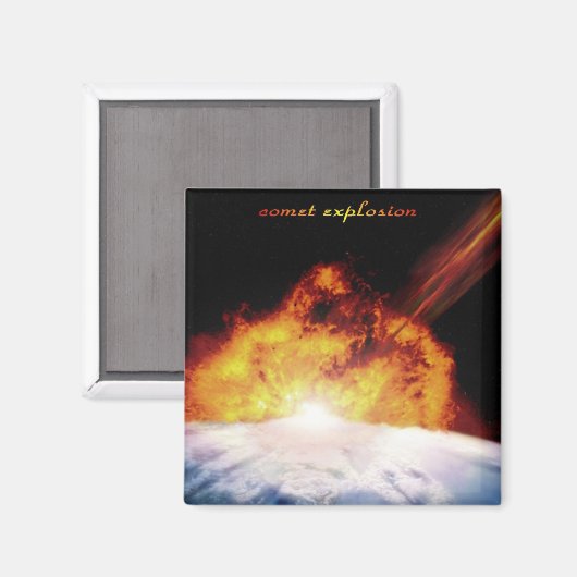 Kometenexplosionsmagnet Magnet (Vorderseite/Rückseite)