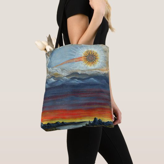 Kometenmalerei Tasche (Von Nahem)