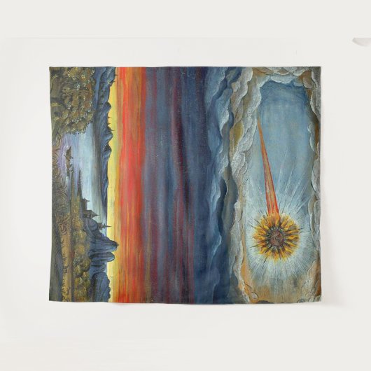 Kometenmalerei Wandteppich (Vorderseite (Horizontal))