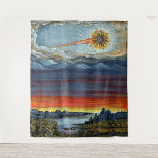 Kometenmalerei Wandteppich (Vorderseite)