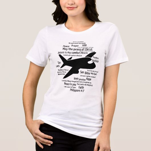 Komfort bei einem Flugzeug-Crash für die Philippin Tri-Blend Shirt (Vorderseite)