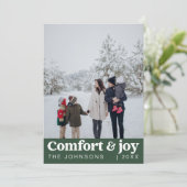 Komfort & Freude Foto und Name Moderne Weihnachten (Stehend Vorderseite)