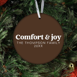 Komfort & Freude Moderne Minimalistische Braun Wei Ornament