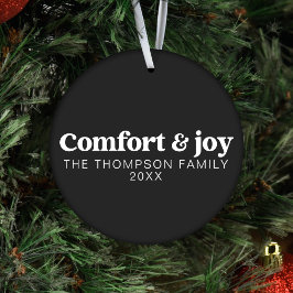 Komfort & Freude Moderne Minimalistische Schwarze  Ornament