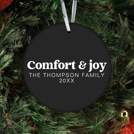 Komfort & Freude Moderne Minimalistische Schwarze  Ornament