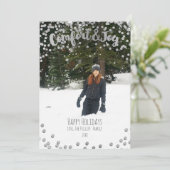 Komfort & Freude Silver Holiday Weihnachten Foto (Stehend Vorderseite)