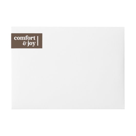 Komfort & Freude Weihnachten Minimalistische Rücks (Vorderseite)