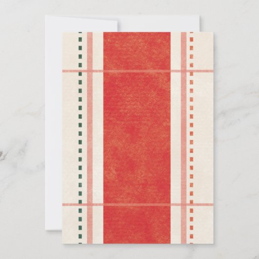 Komfort & Freude Weihnachtskleidung Fotokarte Einladung (Rückseite)