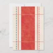 Komfort & Freude Weihnachtskleidung Fotokarte Einladung (Rückseite)