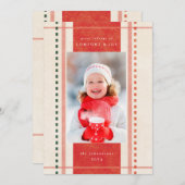 Komfort & Freude Weihnachtskleidung Fotokarte Einladung (Vorne/Hinten)