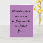 Komfort für die Trauernden, Bibelverse-Beileid Karte (Gelbe Blume)