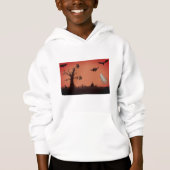 Komfort für Kinder, weißer Hoodie (Vorderseite)