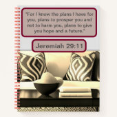 Komfort in seinen Plänen: Jeremiah 29:11 Homey Vib Notizblock (Vorderseite)