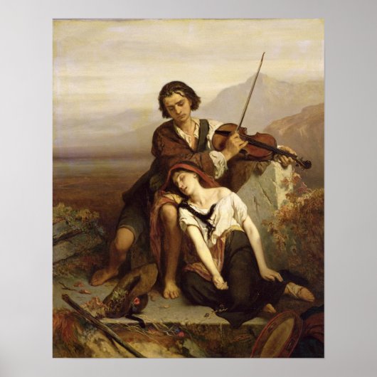 Komfort in Trauer, c.1852 Poster (Vorne)