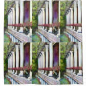 Komfort ist der Feind des Fortschritts Duschvorhang (Vorderseite)